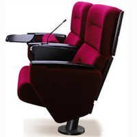 Theater Seating - Steel & Fabric, Lightweight Standard Size Design , Floor Mounted Ergonomic Chairs For Office & Home With Textile Upholstery