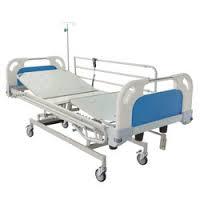 Icu Bed Electrical With Manual Overriding 3 Functions With Collapsible Side Railing  Application: For Hospital