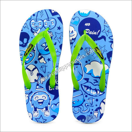 Freetoes Emotion Blue Flip Flops
