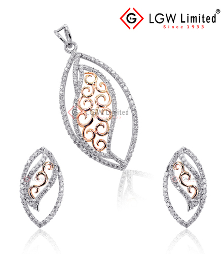 Diamond Pendant Set