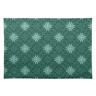 FUSED MAT - Polyester, 24x36 inches, Teal | Floral Design, Machine Washable, Comfortable, Durable, Easy Clean, Non-Slip, Water Resistant
