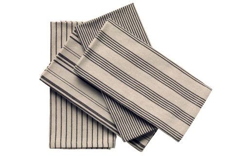 Kitchen Napkins - Cotton, 17x17 in, Gray | Absorbent, Durable, Stylish, Reusable, Soft, 180 GSM, Plain Weave