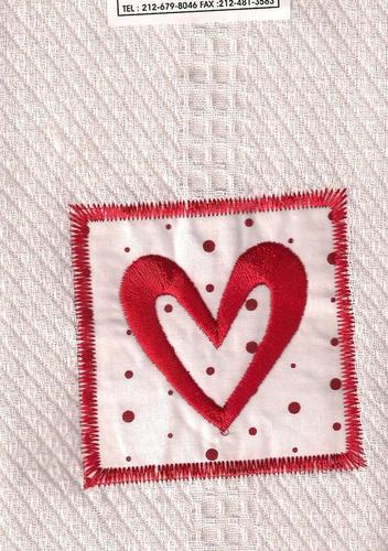 KITCHEN TOWELS - Cotton, 12x12 Inches, Red Heart Design | Absorbent, Decorative, Durable, Soft, Stylish, 150 gsm