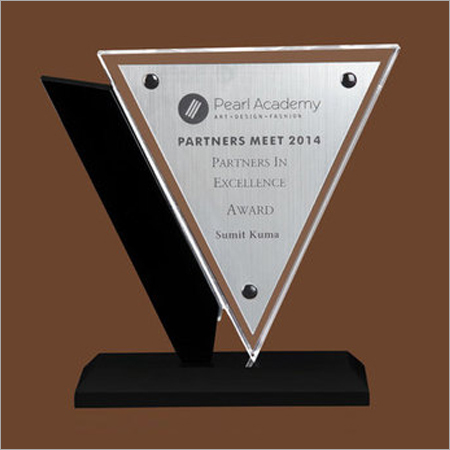 Triangle Shape Acrylic Trophy