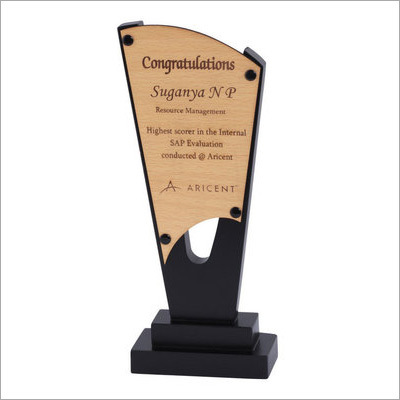 Wooden Metallic Frame Trophy