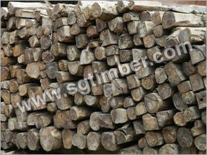 Raw Teak Wood Logs