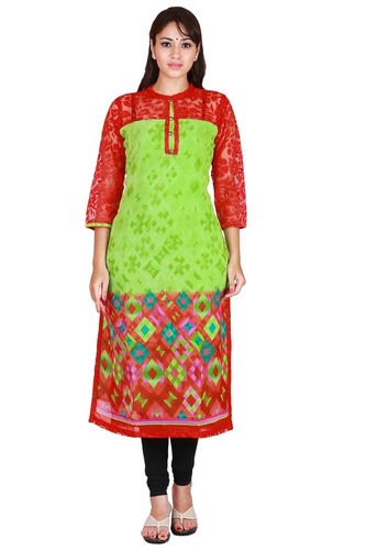 Rich Georgette with latest Print and trims