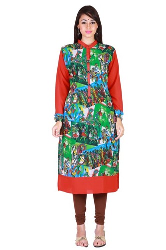 Rich Georgette with Digital Print and trims
