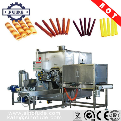 BWHJ series Automatic Creaming-filling egg roll wafer machine By SHANGHAI FUDE MACHINERY MANUFACTURING CO., LTD.
