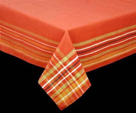 Table Cloth - Polyester, 50-100" Rectangular, Orange | Durable Fabric, Stain Resistant, Wrinkle-Free, Water Repellent, Easy Cleaning