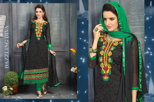 Black And Green Women Suit