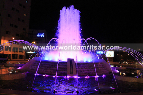 Flash Light Outdoor Water Fountains