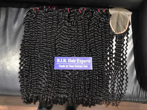 Black Curly Human Hair