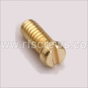 Brass Cheese head Slotted Screw
