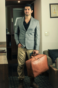Leather Suitcase Bag
