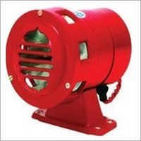 Fire Siren - Metal 100mm X 100mm , Red Color, 110 Db Sound Level, 12v Dc Voltage, Operating Temperature -20°c To +60°c