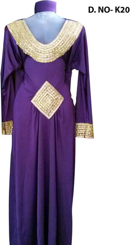 violet lycra kaftan