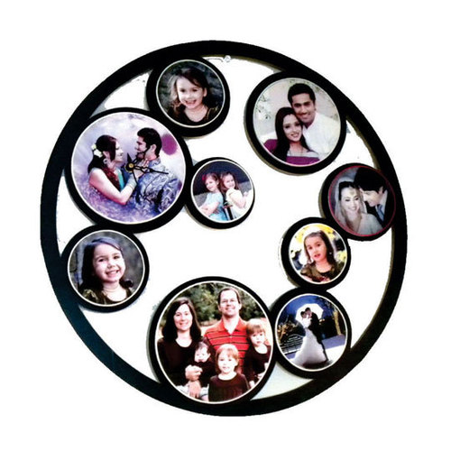 9 Pcs Round Photo Frameds-