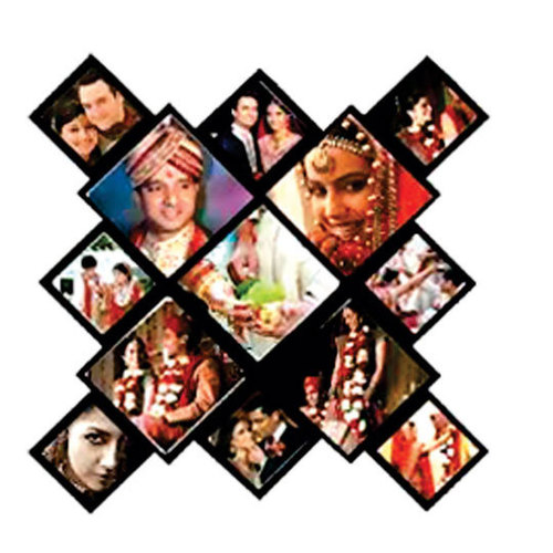 wooden wedding photo frameDS- 