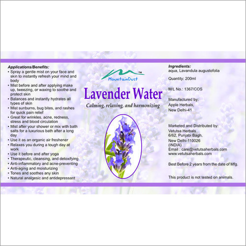 Natural Lavender Water