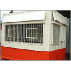 Portable Security Cabin Roof Material: Ms