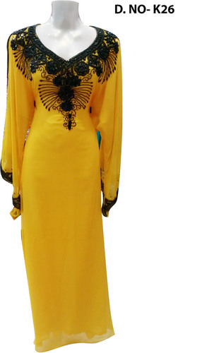 kaftan with black stone