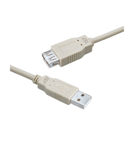 USB 'A' MALE - USB 'A' FEMALE CORD