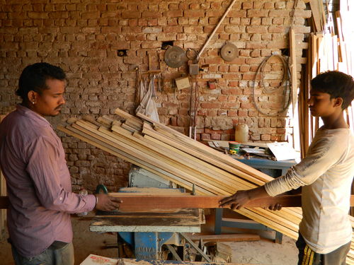 Long Thin Wood Margins