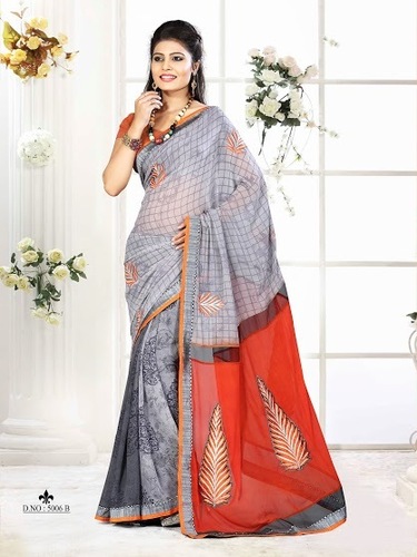 weightless & georgtte print sarees surat