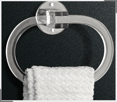 Designer Acrylic Towel Ring Size: Customized