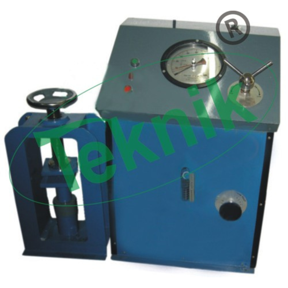 Hydraulic Compression Testing Machine - 5000kg Load Capacity 1.25 to 2.5mm/min Strain Rates | Includes Male/Female Coning Tools for 38mm 50mm 75mm & 100mm Samples