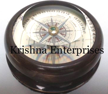 Open Face Wood Compass