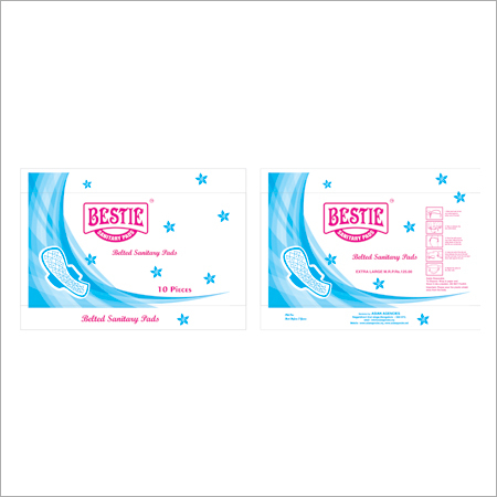 Bestie - Cotton, 24cm x 10cm x 0.5cm, 10g | High Absorbency, Leak Protection, Soft Comfort, Breathability, Discretion, Dryness, Security, Reliability