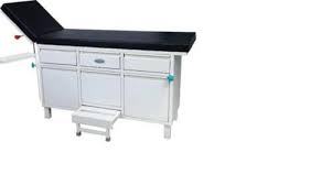 Examination Couch With Cabinet  Equipment Materials: Metal