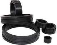 Rubber Chevron Beads