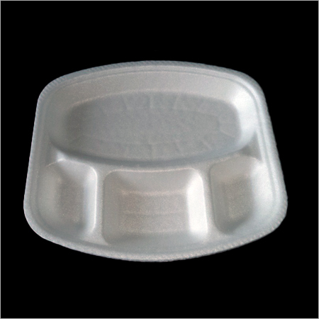 4 Compartment Square Plate