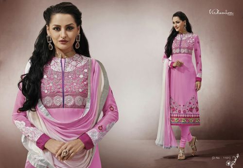 Aaliya - Cotton Suit, Multiple Sizes, Pink | Soft Cotton, Embroidered Pattern, Stylish Design, Comfortable Fit