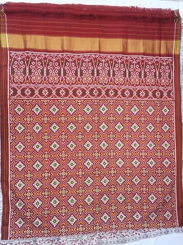 Maroon Single Ikat Patan Patola