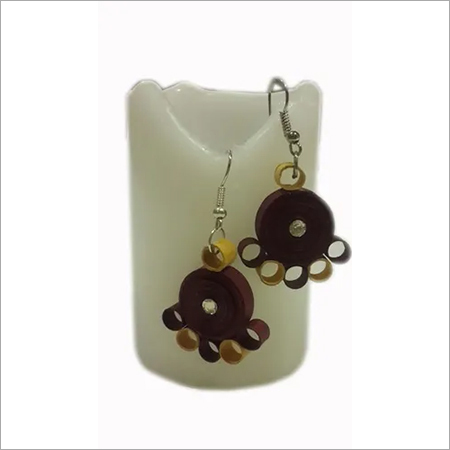 Jewellery - Paper 2x1 cm, Brown | Elegant Design, Durable, Lightweight Hook Pair