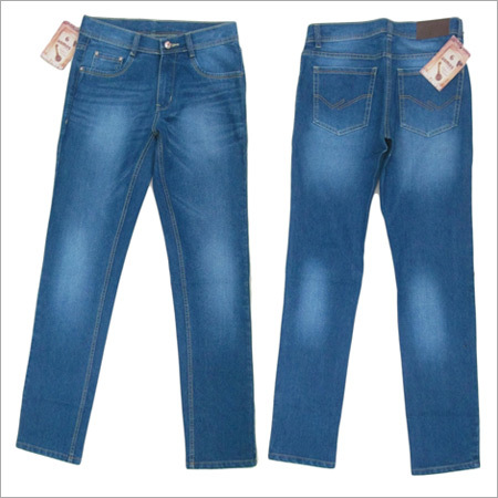 Cotton Lycra Jeans - Cotton Lycra, Varied Waist Size, Blue | Comfort Stretch, Durable Denim, Stylish Fit, Easy Care, Versatile Style