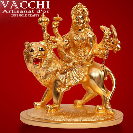 Gold Coated Durga