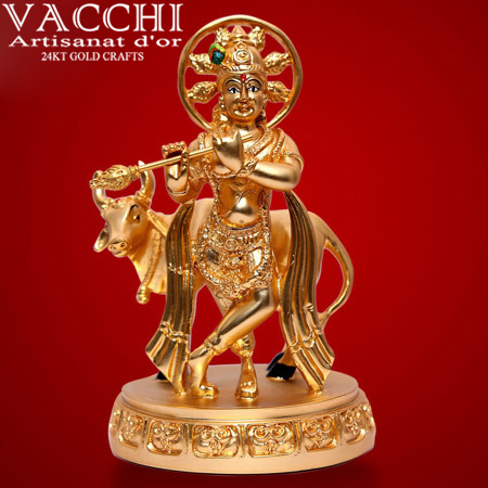 Gold Plated Krishna
