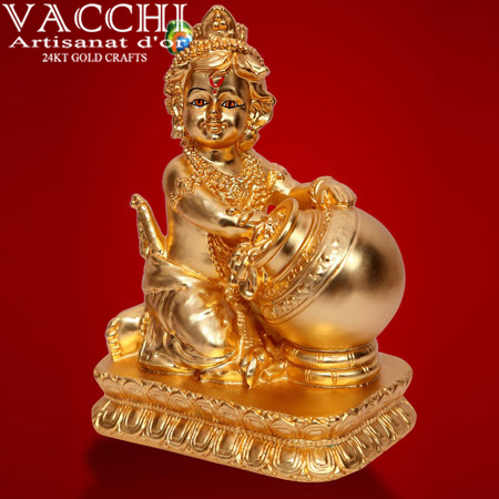 Gold Coated Krishna