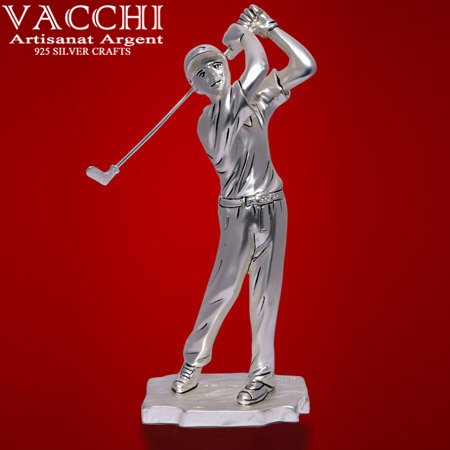 Silver Plated Golfman