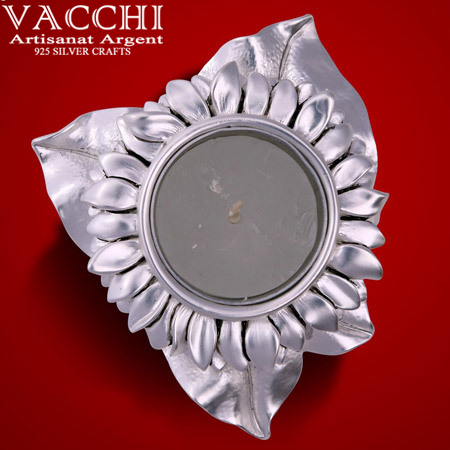 Silver Plated Diya