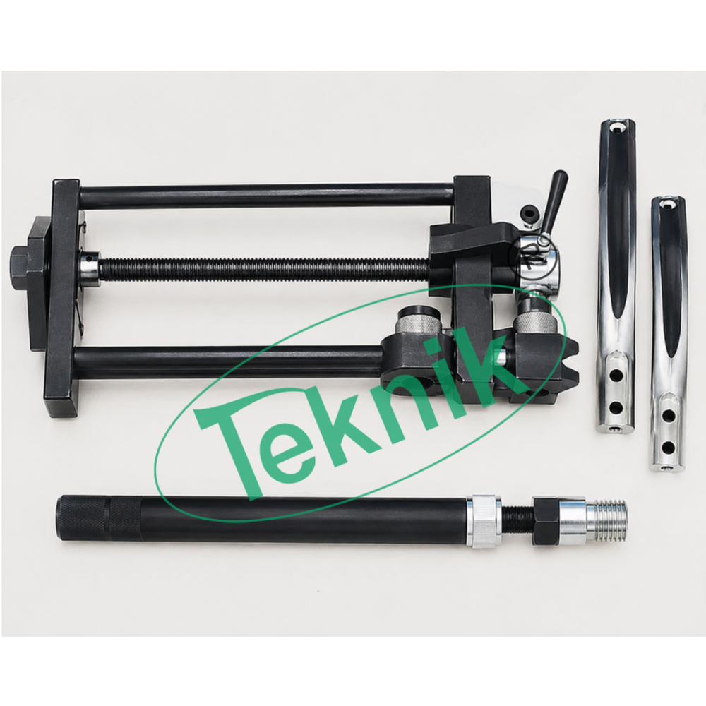 Extractor Frame Universal Screw Jack Operation - Stainless Steel, Versatile Dual Mounting (Vertical/Horizontal) | 38mm, 75mm, 100mm, 150mm, 200mm Adaptors for Soil Testing