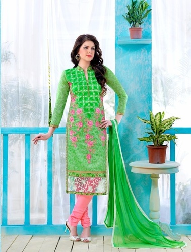 Exclusive Cotton Salwars - Heavy Glass Cotton Top, Semi Lawn Bottom, Heavy Anzneen Dupatta | Customized Up to Size 42, Embroidered Design