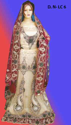 cream colour lehenga choli