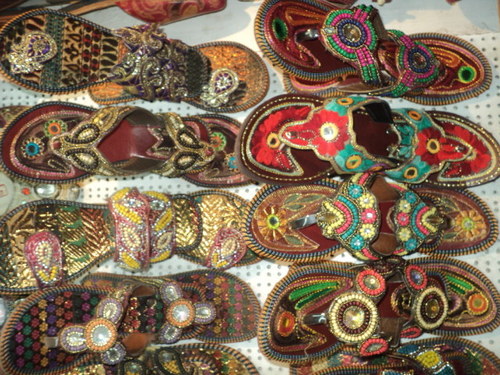 Multicolour Indian Ladies Embroidery Shoes