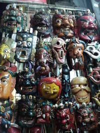 Multi Color Wooden Mask